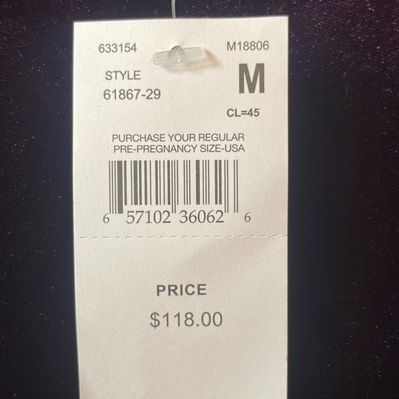 A Pea in the Pod Lace Trim Velvet Dress in Pretty Plum Size:M NWT - Picture 5 of 5